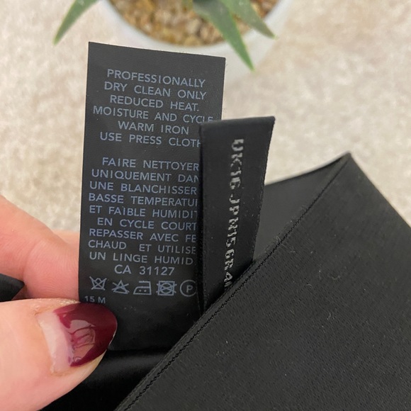 Donna Karan pencil skirt with mix materials Size 12 - Picture 2 of 11